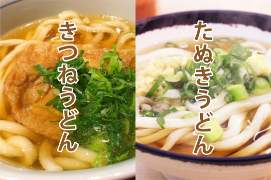 うどん 関西 たぬき